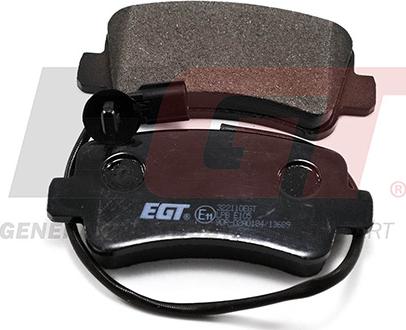 EGT 322110EGT - Тормозные колодки, дисковые, комплект autodnr.net