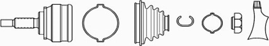 EKG 923984 - Шарнирный комплект, ШРУС, приводной вал autodnr.net