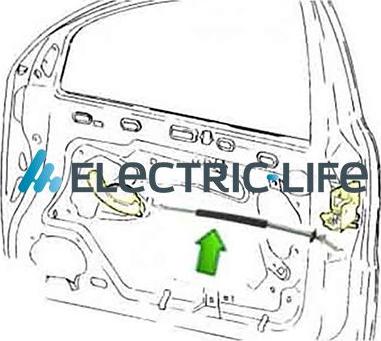 Electric Life ZR35148 - Трос, замок дверей autocars.com.ua
