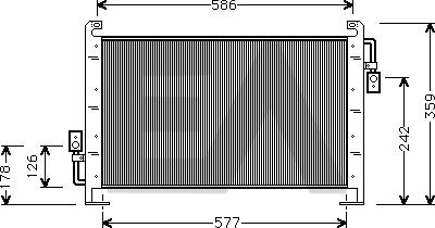 EACLIMA 30C12003 - Конденсатор, кондиціонер autocars.com.ua