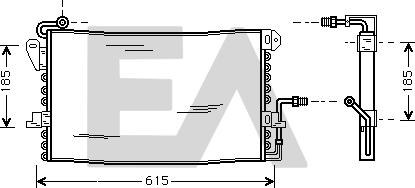 EACLIMA 30C22002 - Конденсатор, кондиціонер autocars.com.ua
