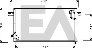 EACLIMA 30C51008 - Конденсатор, кондиціонер autocars.com.ua