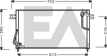 EACLIMA 30C51009 - Конденсатор, кондиціонер autocars.com.ua
