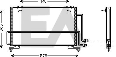 EACLIMA 30C52006 - Конденсатор, кондиціонер autocars.com.ua