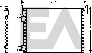 EACLIMA 30C54029 - Конденсатор, кондиціонер autocars.com.ua