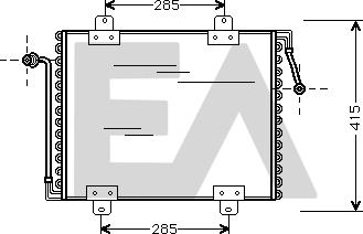 EACLIMA 30C60002 - Конденсатор, кондиціонер autocars.com.ua