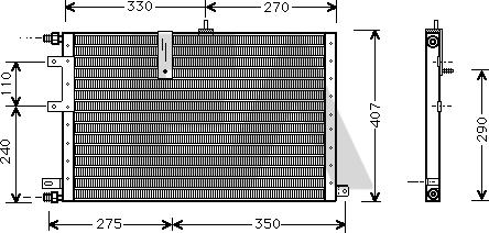 EACLIMA 30C62003 - Конденсатор, кондиціонер autocars.com.ua
