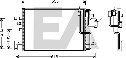 EACLIMA 30C62006 - Конденсатор, кондиціонер autocars.com.ua