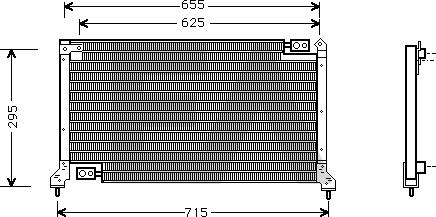 EACLIMA 30C68004 - Конденсатор, кондиціонер autocars.com.ua