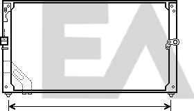 EACLIMA 30C71005 - Конденсатор, кондиціонер autocars.com.ua