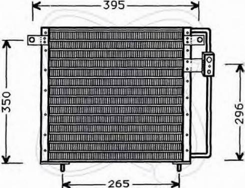 EACLIMA 30D0014 - Конденсатор, кондиціонер autocars.com.ua
