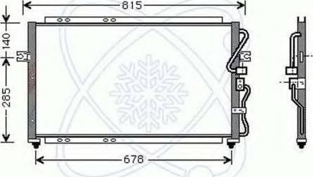 EACLIMA 30K0017 - Конденсатор, кондиціонер autocars.com.ua