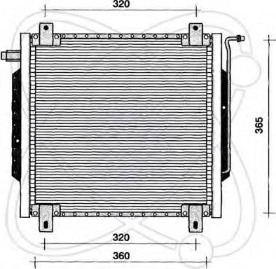 EACLIMA 30R0038 - Конденсатор, кондиціонер autocars.com.ua