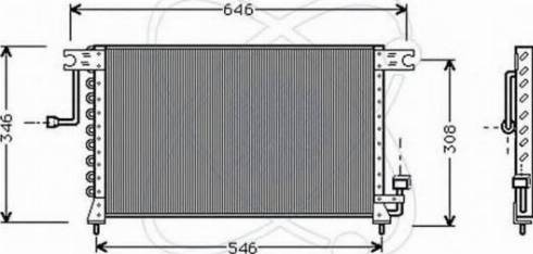 EACLIMA 30Y0004 - Конденсатор, кондиціонер autocars.com.ua