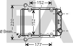 EACLIMA 31R02003 - Радіатор, охолодження двигуна autocars.com.ua
