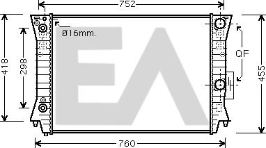 EACLIMA 31R02035 - Радіатор, охолодження двигуна autocars.com.ua
