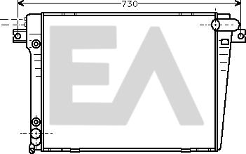EACLIMA 31R07025 - Радіатор, охолодження двигуна autocars.com.ua