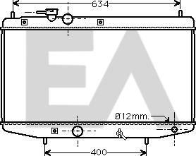 EACLIMA 31R19012 - Радіатор, охолодження двигуна autocars.com.ua