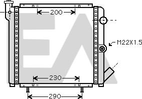 EACLIMA 31R60074 - Радіатор, охолодження двигуна autocars.com.ua