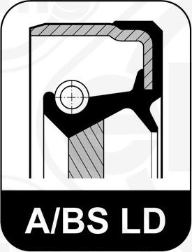 Elring B87.710 - Ущільнене кільце, колінчастий вал autocars.com.ua