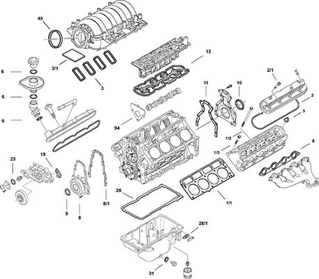Elring LS Gen IV L77 - Комплект прокладок, двигун autocars.com.ua