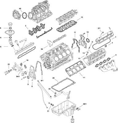 Elring LS Gen IV L94 - Комплект прокладок, двигун autocars.com.ua