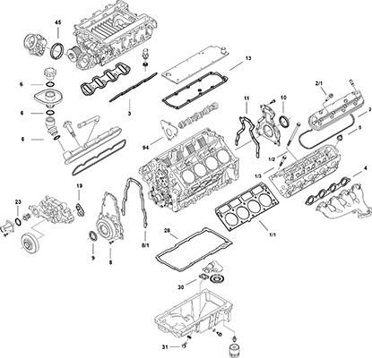 Elring LS Gen IV LS9 - Комплект прокладок, двигун autocars.com.ua