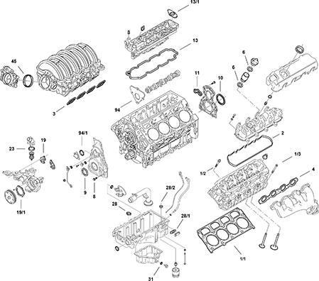 Elring LS Gen V L83 - Комплект прокладок, двигун autocars.com.ua