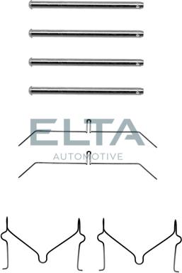 Elta Automotive EA8534 - Комплектуючі, колодки дискового гальма autocars.com.ua