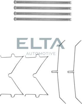 Elta Automotive EA8551 - Комплектуючі, колодки дискового гальма autocars.com.ua