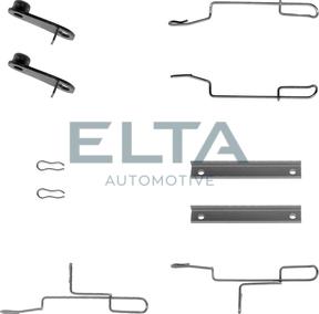 Elta Automotive EA8591 - Комплектуючі, колодки дискового гальма autocars.com.ua