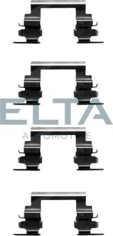 Elta Automotive EA8609 - Комплектуючі, колодки дискового гальма autocars.com.ua