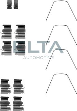 Elta Automotive EA8663 - Комплектуючі, колодки дискового гальма autocars.com.ua