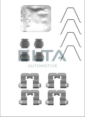 Elta Automotive EA8913 - Комплектуючі, колодки дискового гальма autocars.com.ua