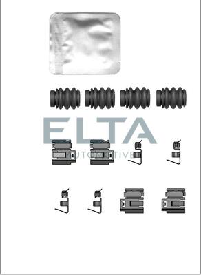 Elta Automotive EA8923 - Комплектуючі, колодки дискового гальма autocars.com.ua