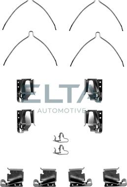 Elta Automotive EA8993 - Комплектуючі, колодки дискового гальма autocars.com.ua