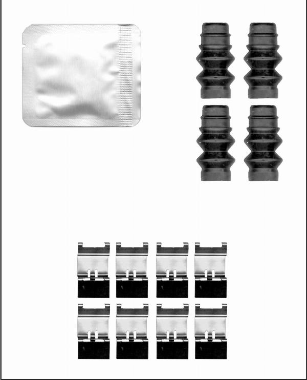 Elta Automotive EA9368 - Комплектуючі, колодки дискового гальма autocars.com.ua