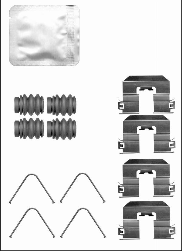Elta Automotive EA9381 - Комплектуючі, колодки дискового гальма autocars.com.ua