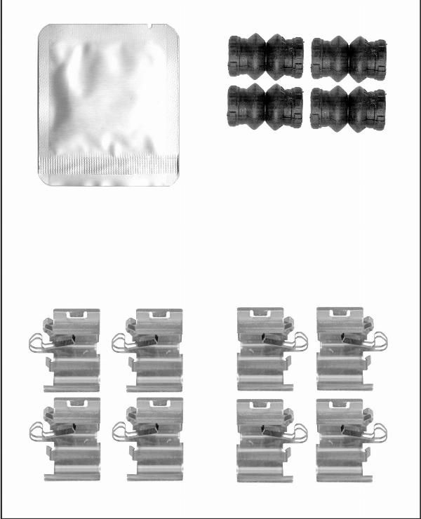 Elta Automotive EA9384 - Комплектуючі, колодки дискового гальма autocars.com.ua