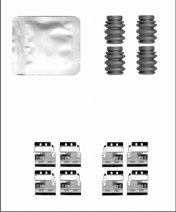 Elta Automotive EA9390 - Комплектуючі, колодки дискового гальма autocars.com.ua