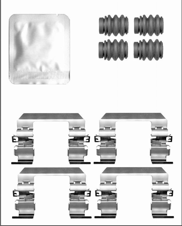 Elta Automotive EA9392 - Комплектуючі, колодки дискового гальма autocars.com.ua