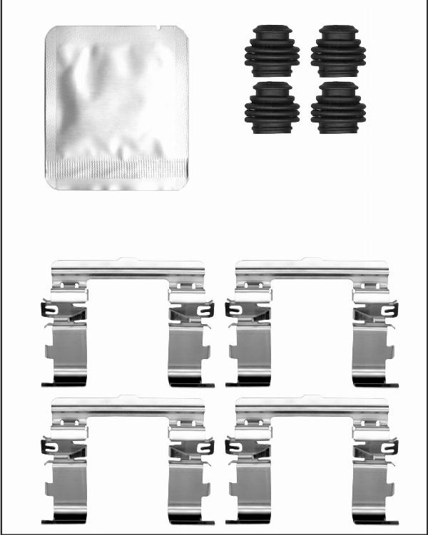 Elta Automotive EA9393 - Комплектуючі, колодки дискового гальма autocars.com.ua