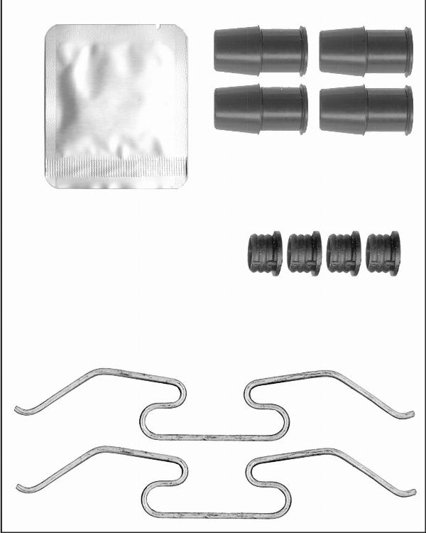 Elta Automotive EA9395 - Комплектуючі, колодки дискового гальма autocars.com.ua