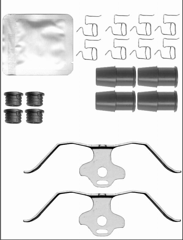 Elta Automotive EA9397 - Комплектуючі, колодки дискового гальма autocars.com.ua