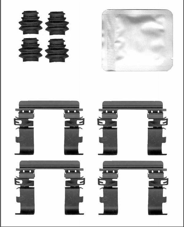 Elta Automotive EA9401 - Комплектуючі, колодки дискового гальма autocars.com.ua