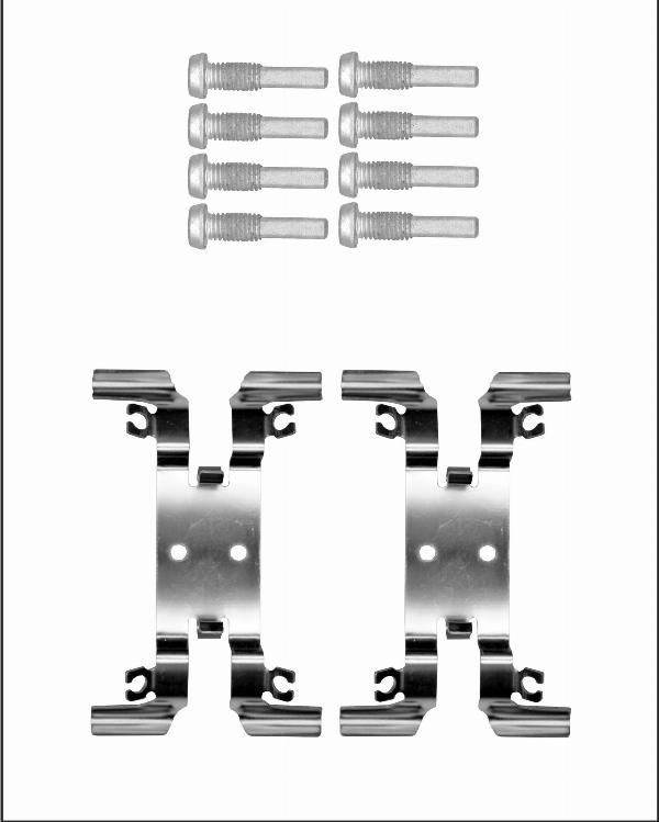 Elta Automotive EA9500 - Комплектуючі, колодки дискового гальма autocars.com.ua
