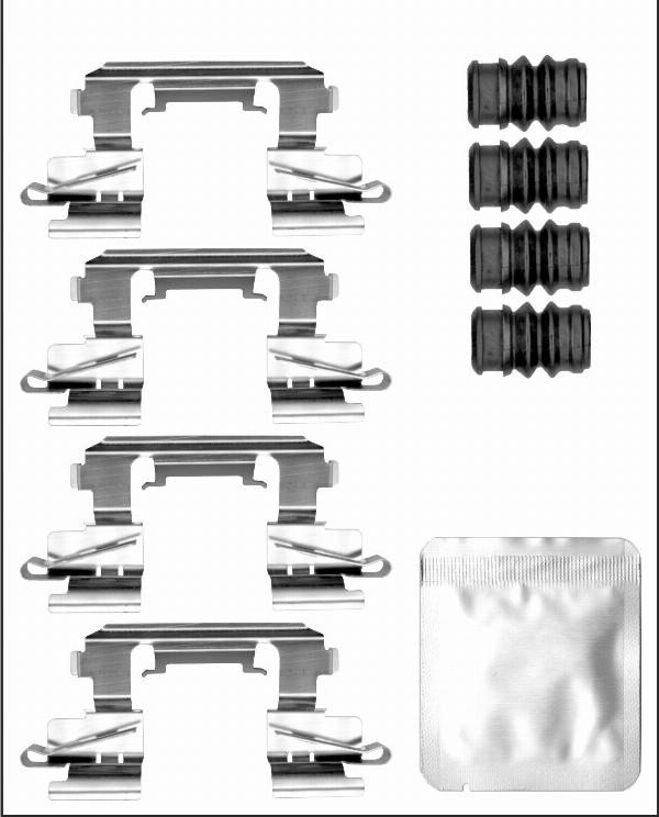 Elta Automotive EA9504 - Комплектуючі, колодки дискового гальма autocars.com.ua