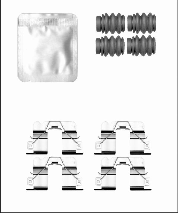 Elta Automotive EA9506 - Комплектуючі, колодки дискового гальма autocars.com.ua