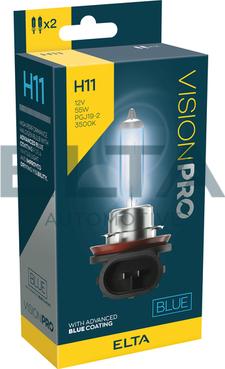 Elta Automotive EBH11BLUETR - Лампа розжарювання, фара дальнього світла autocars.com.ua
