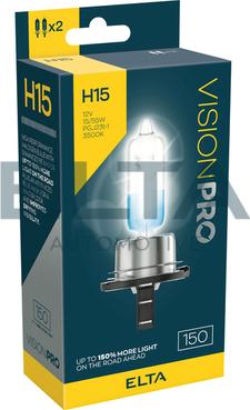 Elta Automotive EBH15150TR - Лампа розжарювання, фара дальнього світла autocars.com.ua